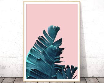 Banana Leaf, Banana Leaf Print, Botanical Print, Tropical Print, Plant Prints, Palm Tree Print, Palm Print, Printable Art, Nature Prints