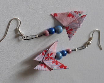 Origami butterfly earrings