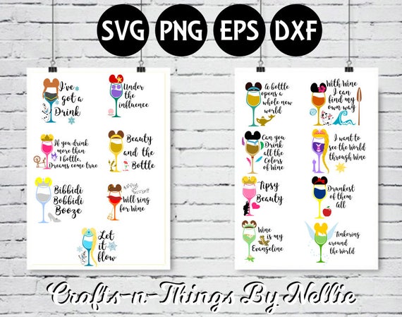 Free Free 268 Disney Princess Wine Glass Svg SVG PNG EPS DXF File