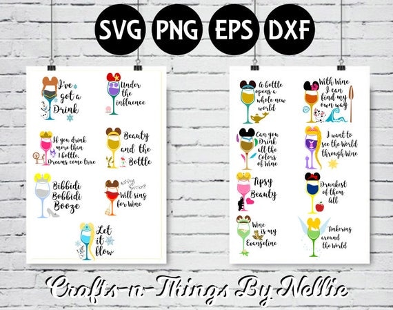 Free Free 144 Disney Princess Wine Glass Svg SVG PNG EPS DXF File