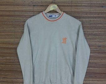FILA Sweater Medium Fila Italia Sportswear Fila Vintage 90's Gray Fila Sport Activewear Jumper Pullover Crewneck Sweatshirt Size M