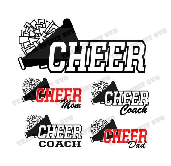 Download Cheer Coach Cheer Mom Dad Pom Pom Download Files SVG DXF