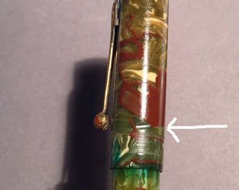 Epenco Green & Brown Vintage Fountain Pen