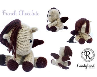 Tan Horse Unicorn Pegasus Pegacorn Plush Toy