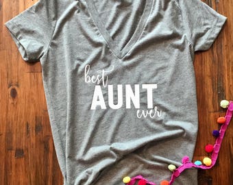 Cute Aunt Shirt, Aunt life shirt, Best Aunt shirt, grey aunt tshirt