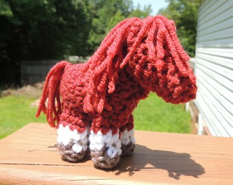 Chestnut Mini Crochet Pony