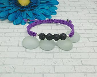 Lava Bead Bracelet, Essential Oil Bracelet, Aromatherapy Bracelet, Macrame Bracelet, Macrame Jewelry, Bracelet, Friendship Bracelet