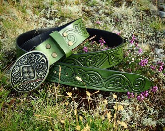viking belt, leather viking belt, celtic belt