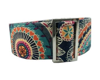 Martingale Collar, Greyhound Collar, Whippet Collar, Funky Dog Collar, Collar & Lead Set, House Collar for Greyhounds, greyhound tag collar