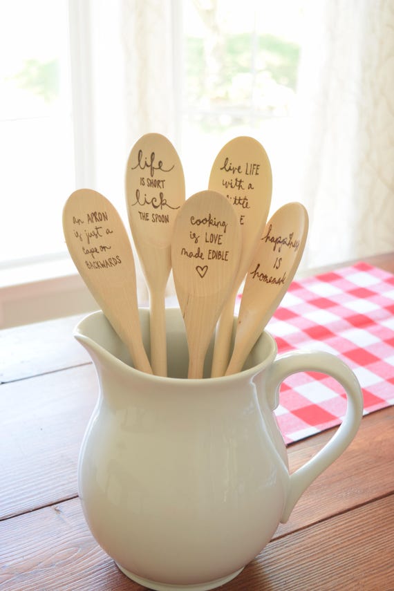 Custom Kitchen Spoons Personalized Gifts Wood Custom Kitchen Spoons Personalized Gifts Wood