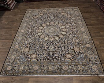 Spectacular Tree of Life Handmade Kerman Persian Area Rug Oriental Carpet 8X11