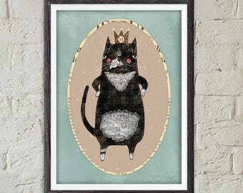 Cat Wall Art black cat wall art | etsy Cat Wall Art black cat wall art | etsy