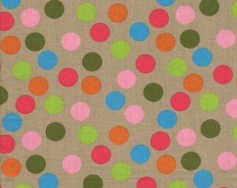 Multicolored bubbles traveling on a Beige background