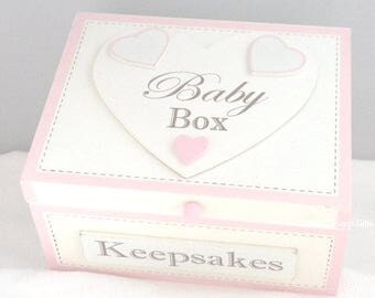 Memoria caja recuerdos pecho rosa bebé especial recuerdos bautizo F1247A W7
