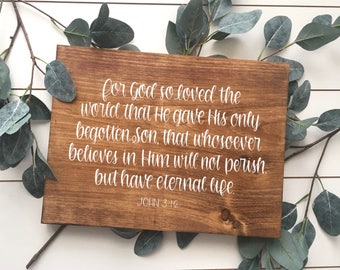 John 3 16 | Etsy