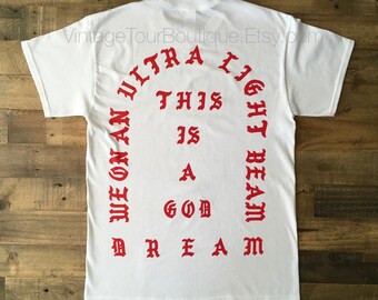 I Feel Like Pablo Shirt Pablo T-Shirt Yeezy Merch Ultra Light Beam Kanye West RED on WHITE Yeezus TLOP Life Of Pablo Tour Merch