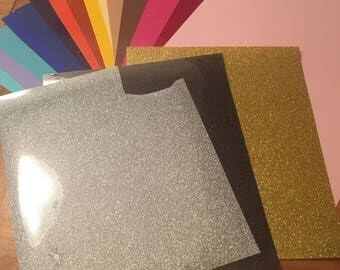19 Sheets of Siser Easyweed Heat Transfer Vinyl - Siser Easyweed Glitter Vinyl - Siser Easyweed HTV