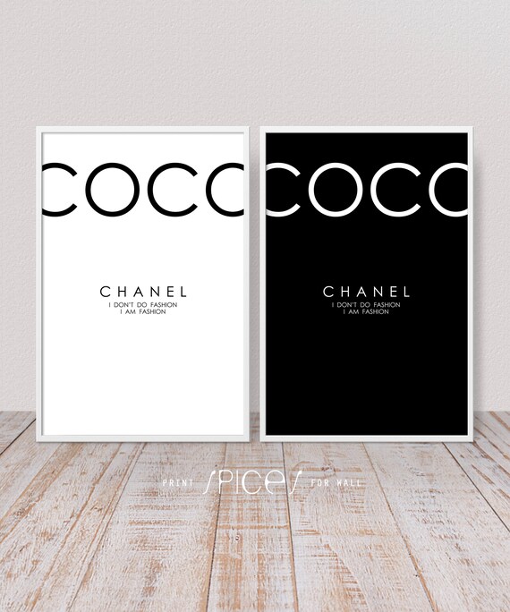 Coco Chanel Poster Chanel Poster Chanel Print Coco Chanel