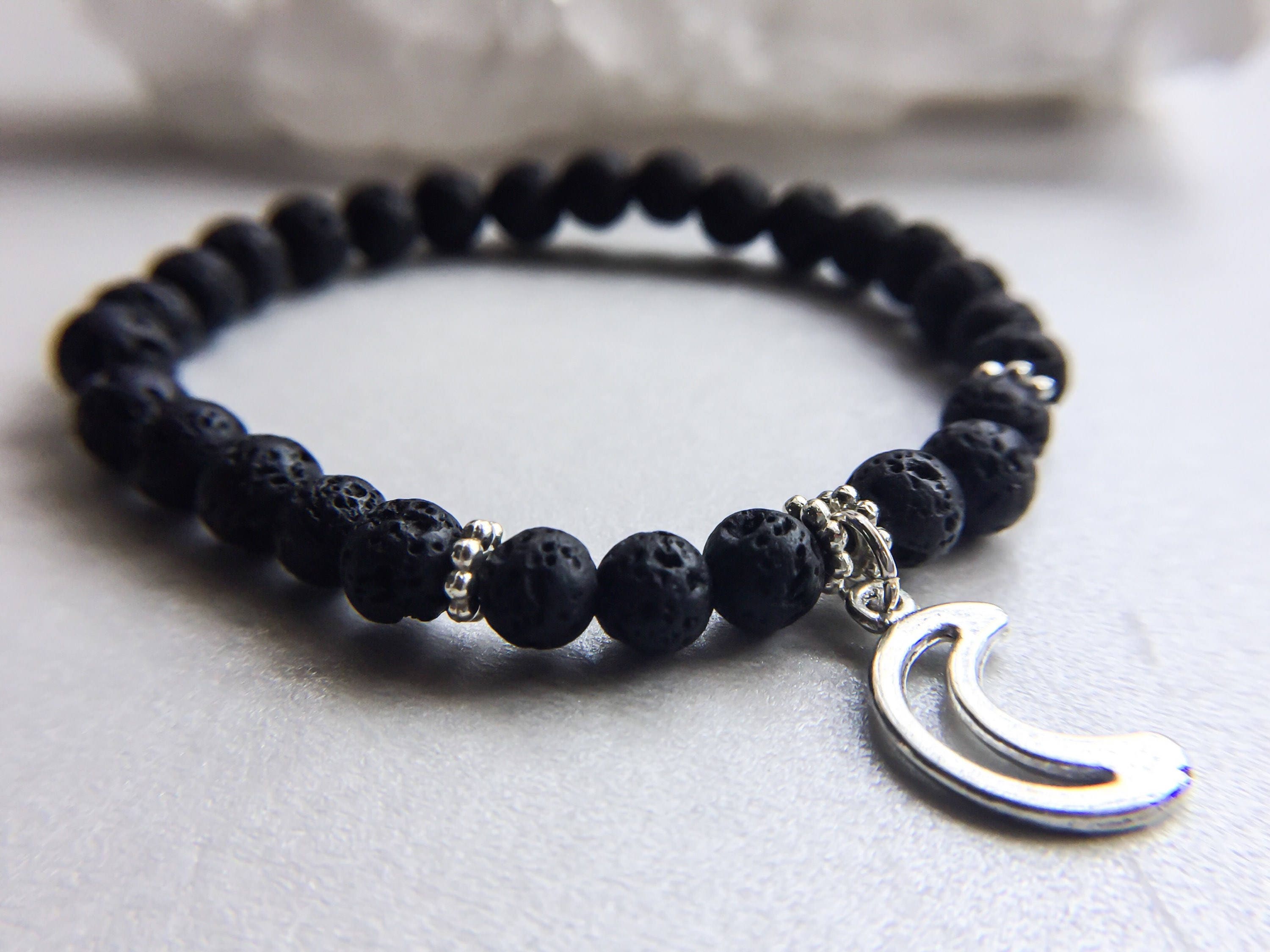 Custom Lava Rock Solid Healing Bracelet