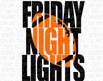 SVG DXF PNG cut file cricut silhouette cameo scrap booking Friday Night Lights Football