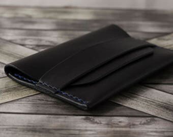 Flap Wallet Leather Handmade / Leather Card Holder / Minimalist Wallet / Compact Wallet / Full Grain Wallet / Leather Wallet / Card Wallet
