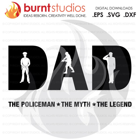 Download Digital File Fathers Day Policeman Gift Policeman Dad