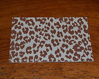 Coupon of leather genuine cowhide leopard (8790777)