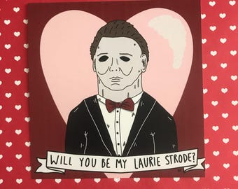 New 44 Michael Myers Valentine Card