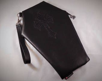 Gothic Cross Casket Clutch