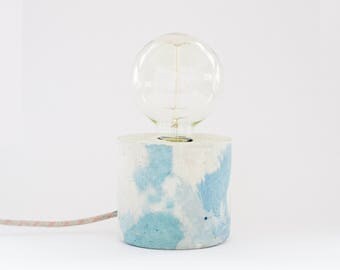Lampe à poser // Lampe de bureau // Lampe d'appoint // Bleu