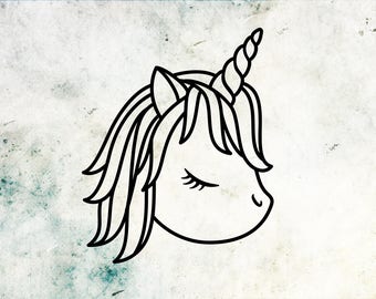 Free Free Unicorn Head Outline Svg 33 SVG PNG EPS DXF File