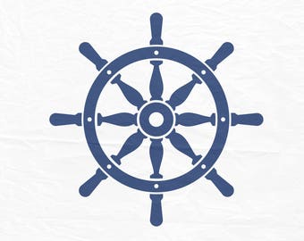 Download Ship wheel vector | Etsy