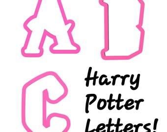 Harry Potter Themed Letter Cookie Cutters