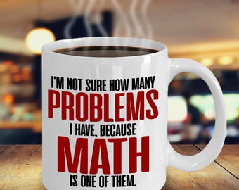 Find X mug math problem funny white ceramic coffee or tea