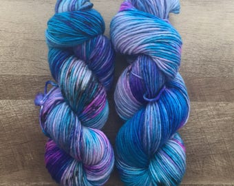 Squishy DK Singles Hand Dyed Yarn Super Wash Merino Wool- 240 Yards Each/100 Gram Skeins/4 Ounces Each