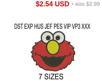 TODAY SALE 15% Elmo embroidery design logo / embroidery designs / INSTANT download machine embroidery pattern