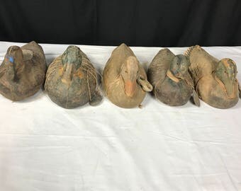 Vintage duck decoys (set of 5)