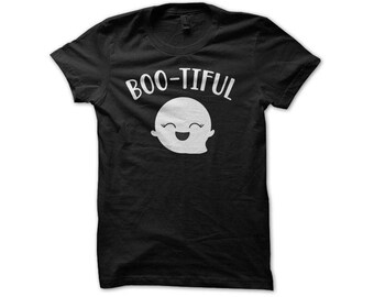 Girl Ghost Shirt - Boo-tiful Shirt - Beautiful Shirt - Spooky Shirt Squad Ghouls Ladies Halloween Shirt - Women's Halloween Costumer Shirt