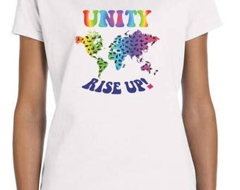 Indivisible Unity- Rise Up! Pussyhat T-shirt - Women's