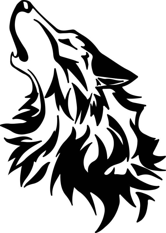 Download Wolf Svg Files Silhouettes Dxf Files Cutting files Cricut