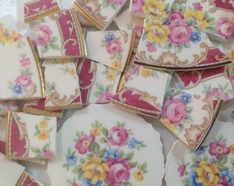 BRoKeN CHiNa MoSAiC TiLeS~~~ FiLiGreeS and FLoRaLs
