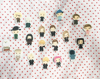 Harry Potter bookmarks / Magnetic bookmarks / HP bookmarks / Hogwarts / Muggle / Wizard bookmarks / Wand bookmarks / Bookish / Bookworm