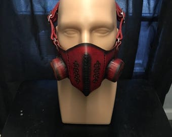 Diesel Punk, Cyberpunk, Steampunk Post Apocalyptic Half Mask