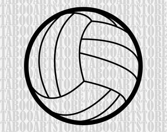 Volleyball Svg, Volleyball Ball, Volleyball Svg Files, Silhouette Cut Files, Cricut Cut Files SVG, Sports Svg, Volleyball clipart