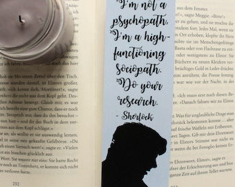 Sherlock Bookmark I'm not a psychopath