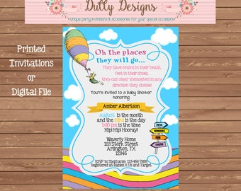 Dr. Seuss Baby Shower Invitation, Dr. Seuss Baby Shower Invite, Baby Shower Invitation, Baby Shower Invite, Baby Shower, Dr. Seuss Invite