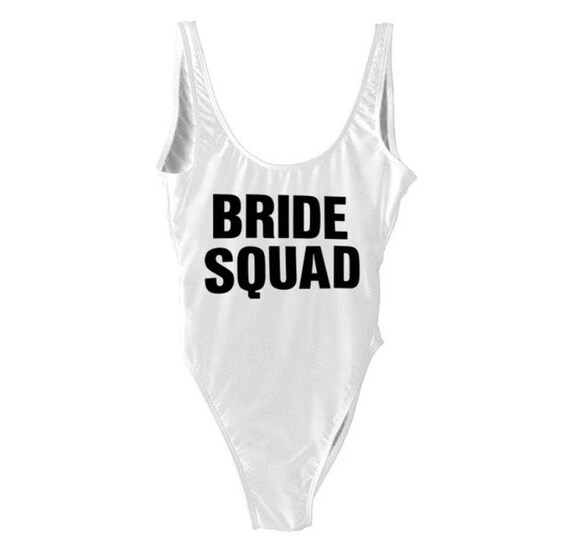 white swimming costume bride
