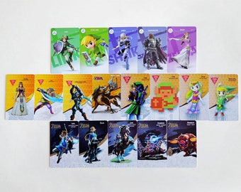 Zelda Amiibo Cards Breath of the Wild All 18 Complete Set