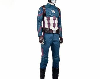Captain America Avengers MCU Cosplay Costume with optional Shield