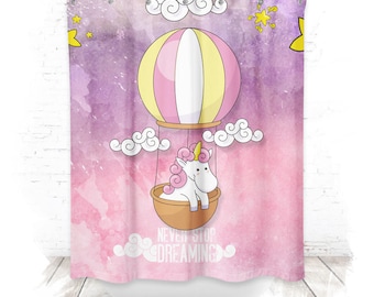 Shower curtain / shower curtain 150cm Unicorn